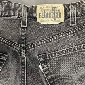 MADE IN USA Levi's Silver Tab Vintage 90s Faded Black Mens Jeans 32x30 Relaxed